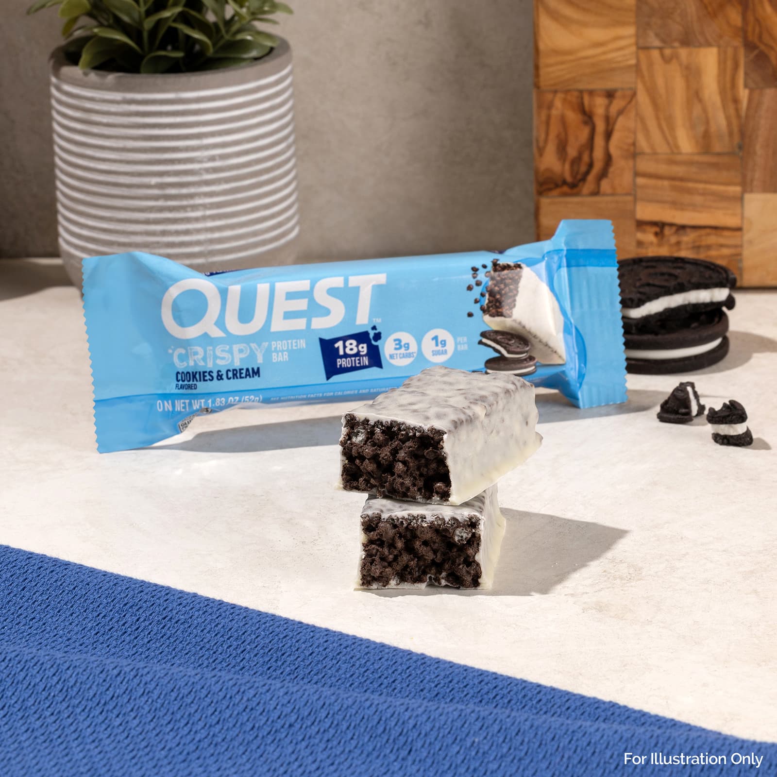 Quest Nutrition, 蛋白棒，脆奶油曲奇，12 根，每根 1.83 盎司（52 克）