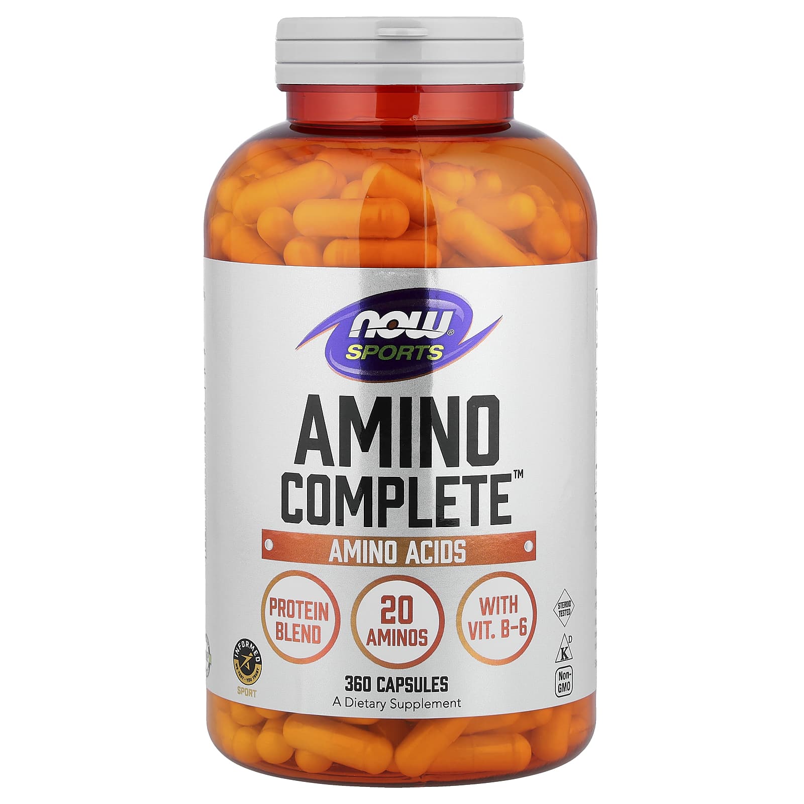NOW Foods, 運動系列，多面氨基酸™，360 粒膠囊