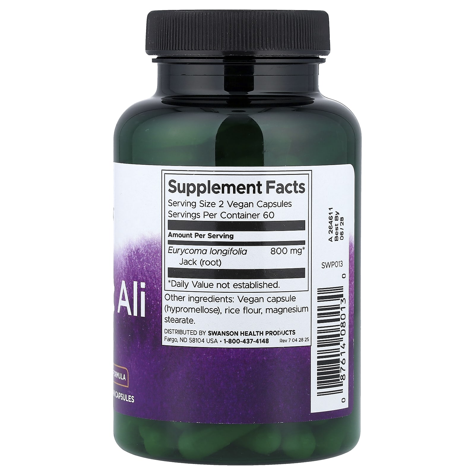 Swanson Vitamins, 東革阿里,400 毫克,120 粒全素膠囊