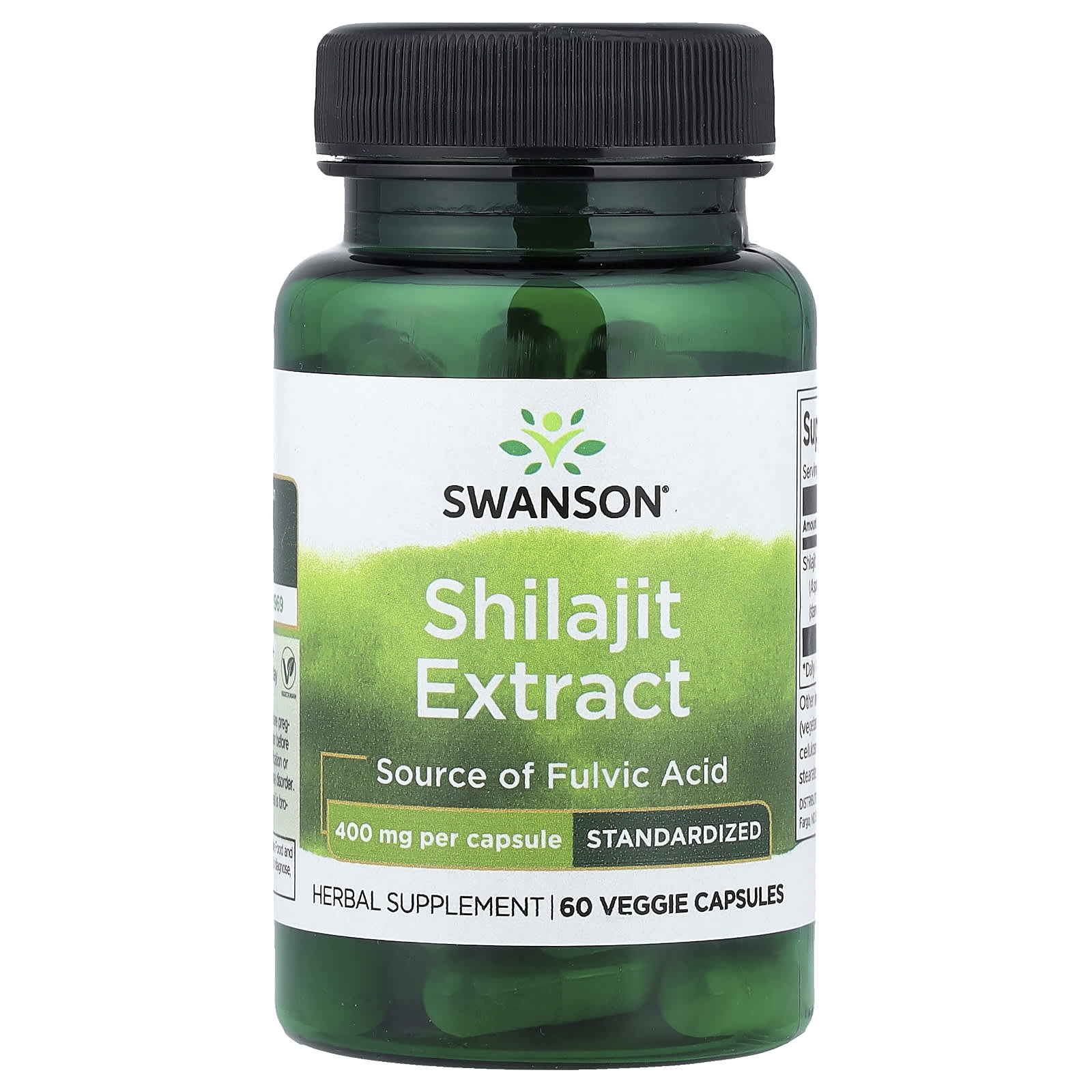 Swanson Vitamins, 喜來芝提取物，標準化，400 毫克，60 粒素食膠囊