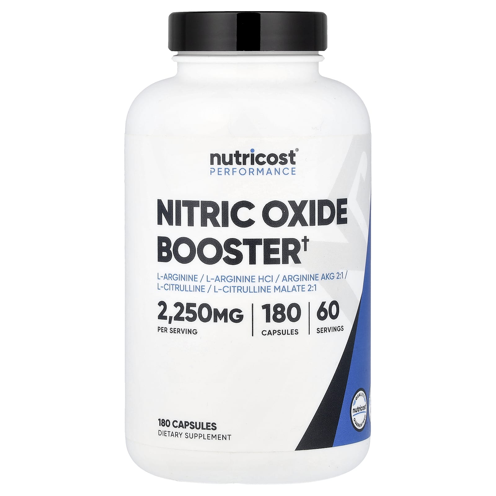 Nutricost, 表現，一氧化氮促進劑，180 粒膠囊
