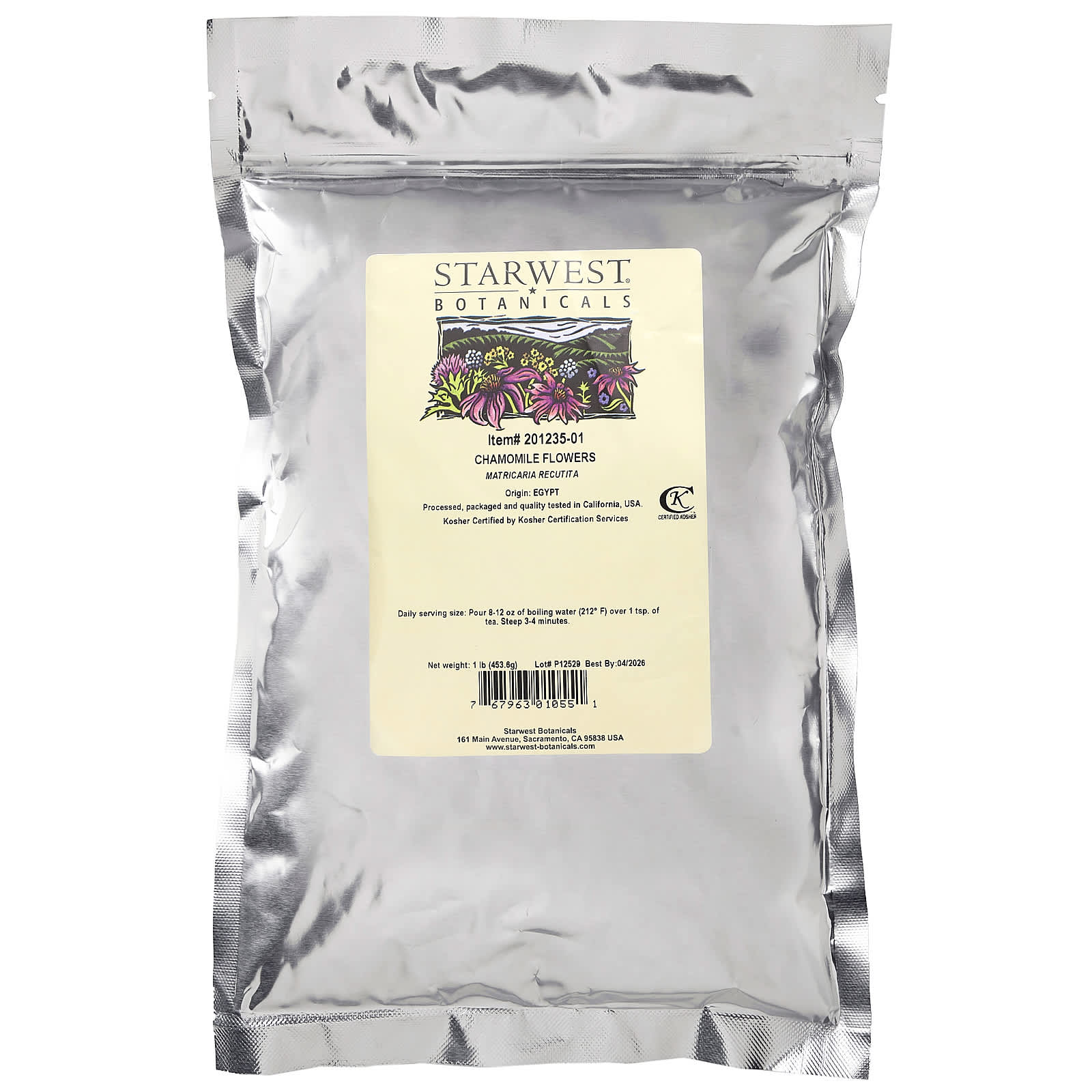 Starwest Botanicals, 洋甘菊花，1 磅（453.6 克）