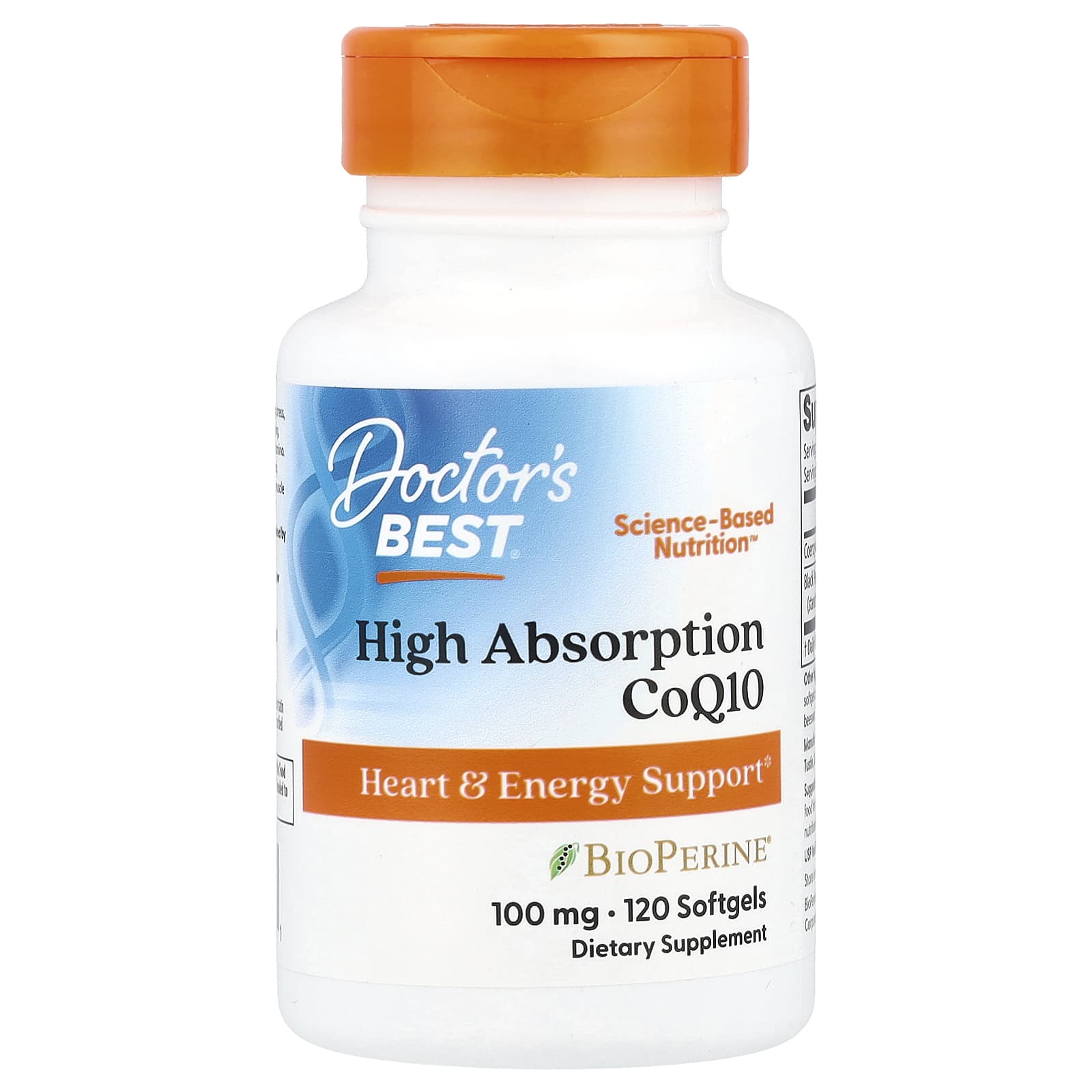 Doctor's Best, 高吸收輔酶 Q10,100 毫克,120 粒軟膠囊