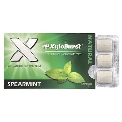 Xyloburst, 木糖醇口香糖，留蘭香味，12 片