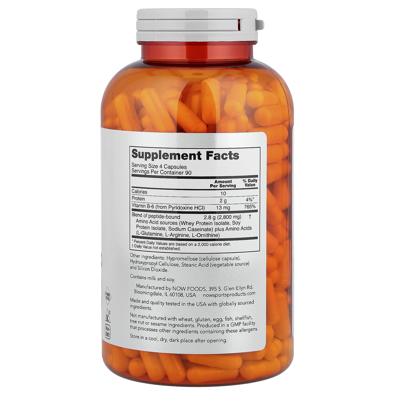 NOW Foods, 運動系列，多面氨基酸™，360 粒膠囊