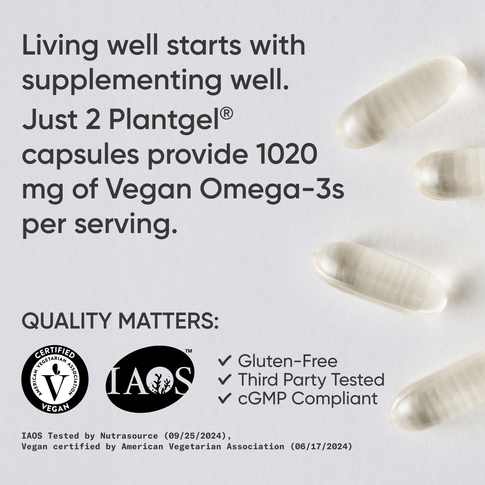 Sports Research, 素食 Omega-3，60 粒軟膠囊