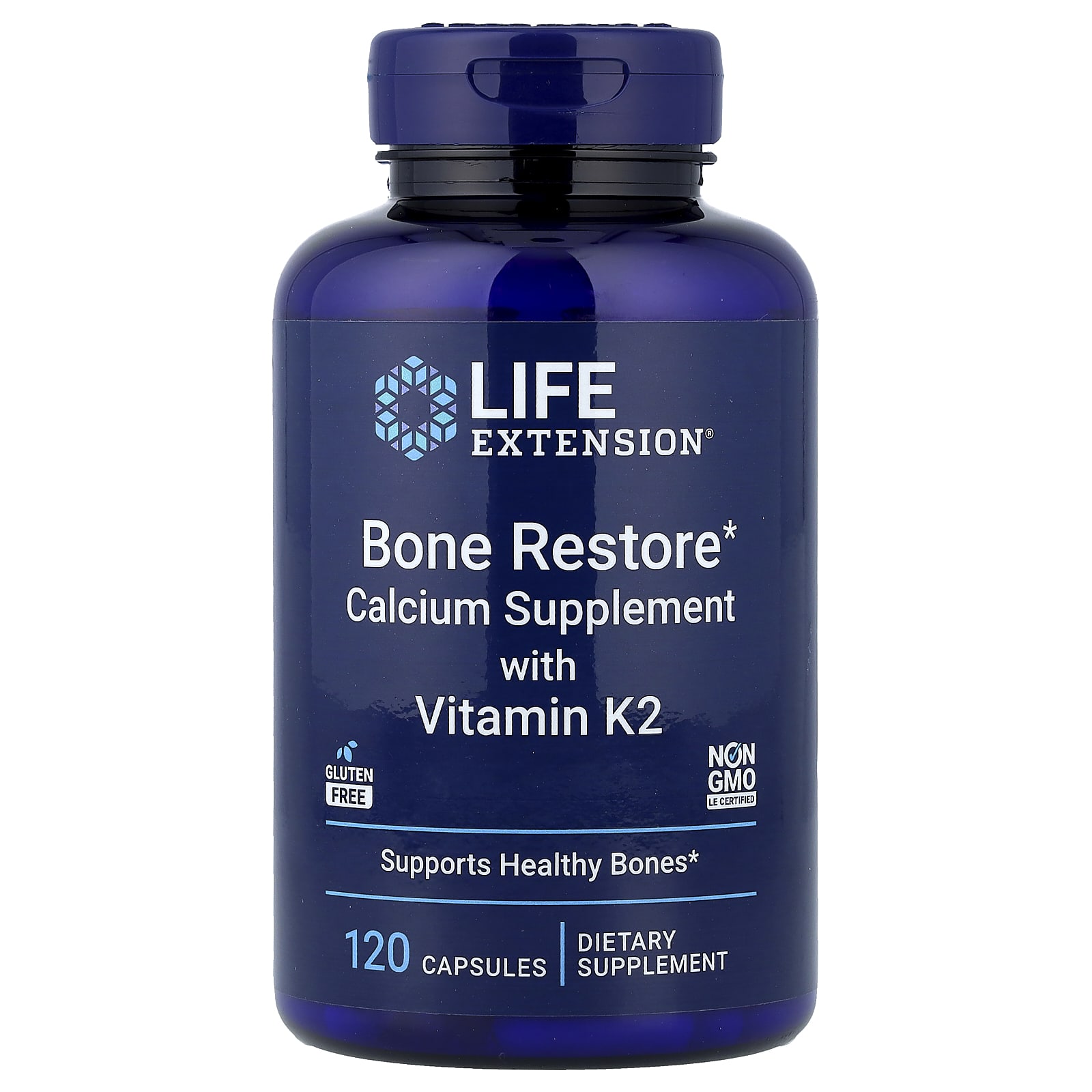 Life Extension, 含維他命 K2 的骨骼修復補充劑,120 粒膠囊