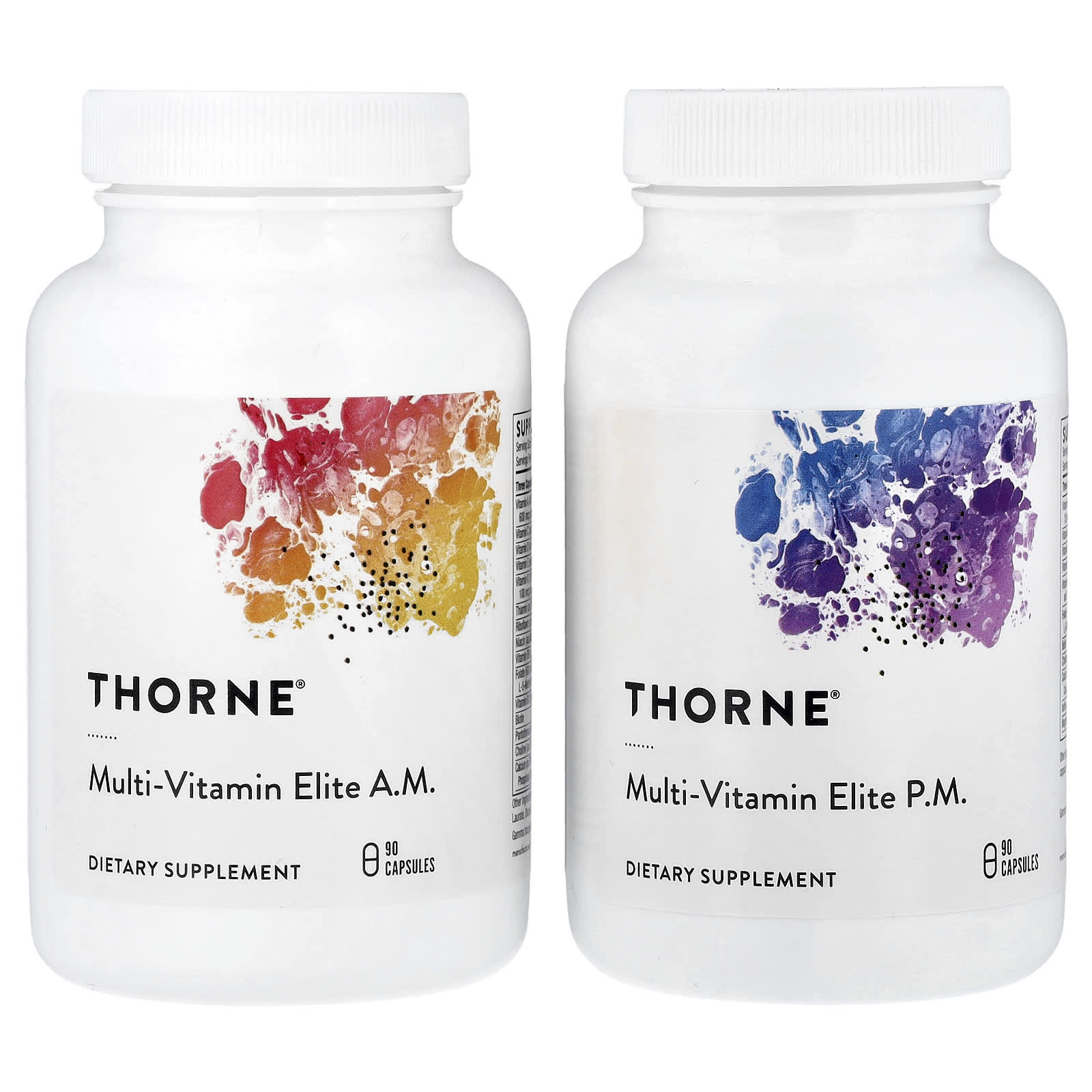 Thorne, 複合維他命精華，早晚使用，2 瓶，每瓶 90 粒膠囊