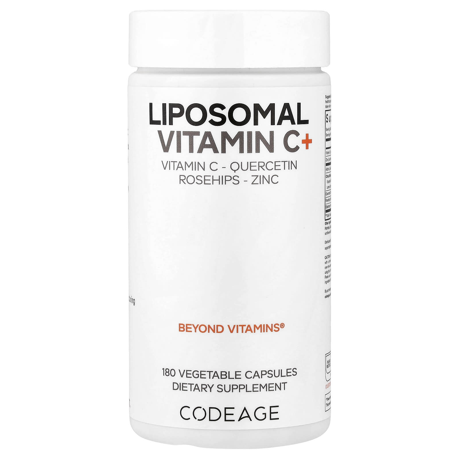 Codeage, 脂質體維他命 C+,180 粒素食膠囊
