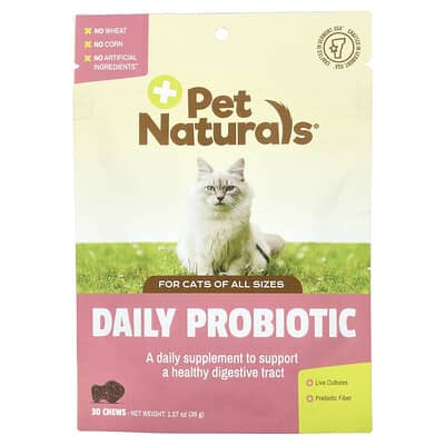 Pet Naturals, 日常益生菌，適用於各種大小的貓，30 片咀嚼片，1.27 盎司（36 克）