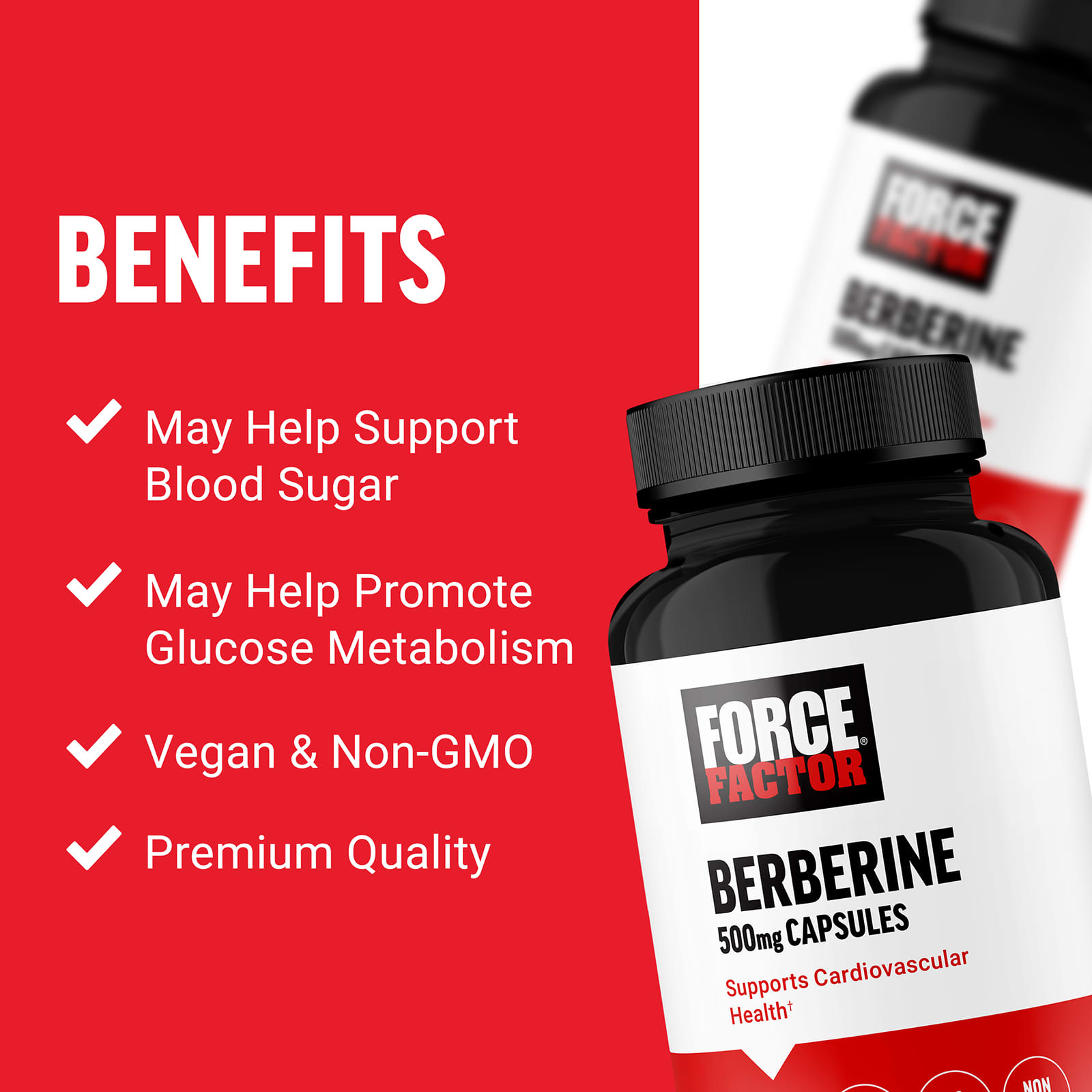 Force Factor, 小檗鹼，500 毫克，60 粒素食膠囊