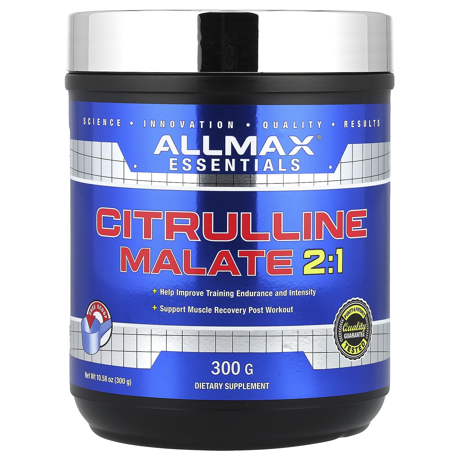 ALLMAX, Essentials，瓜氨酸蘋果酸 2:1，10.58 盎司（300 克）
