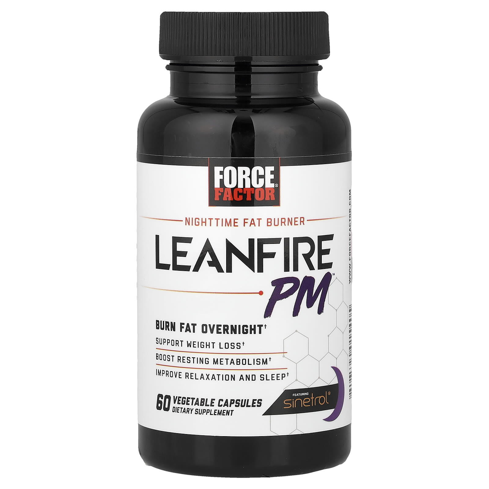 Force Factor, Leanfire PM，夜間脂肪消耗劑，60 粒素食膠囊