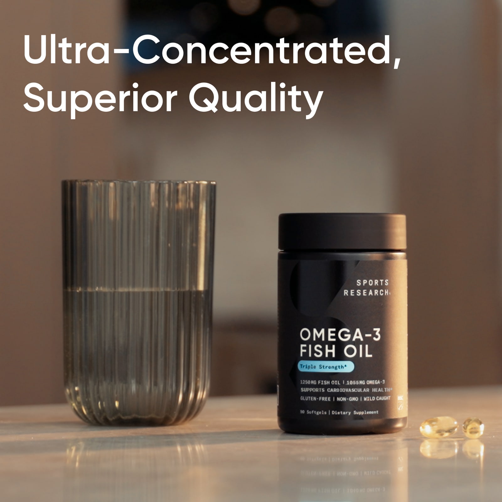 Sports Research, Omega-3 魚油，三倍功效，30 粒軟凝膠