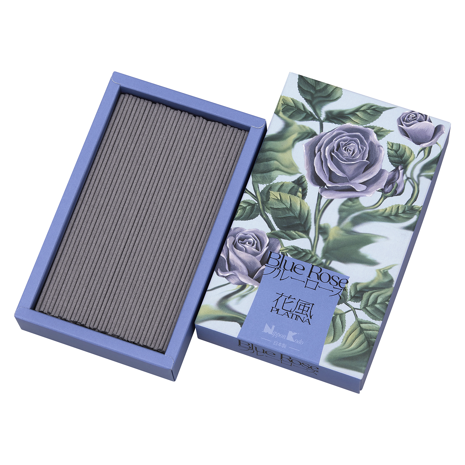 日本香堂 花風PLATINA 藍玫瑰